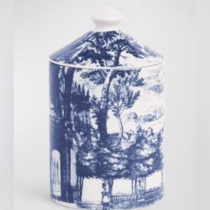 Fornasetti Scented Candle Small Blue & White/ Giardino Settecentesco